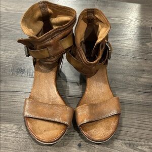 Mix Mooz Brown Leather Sandals